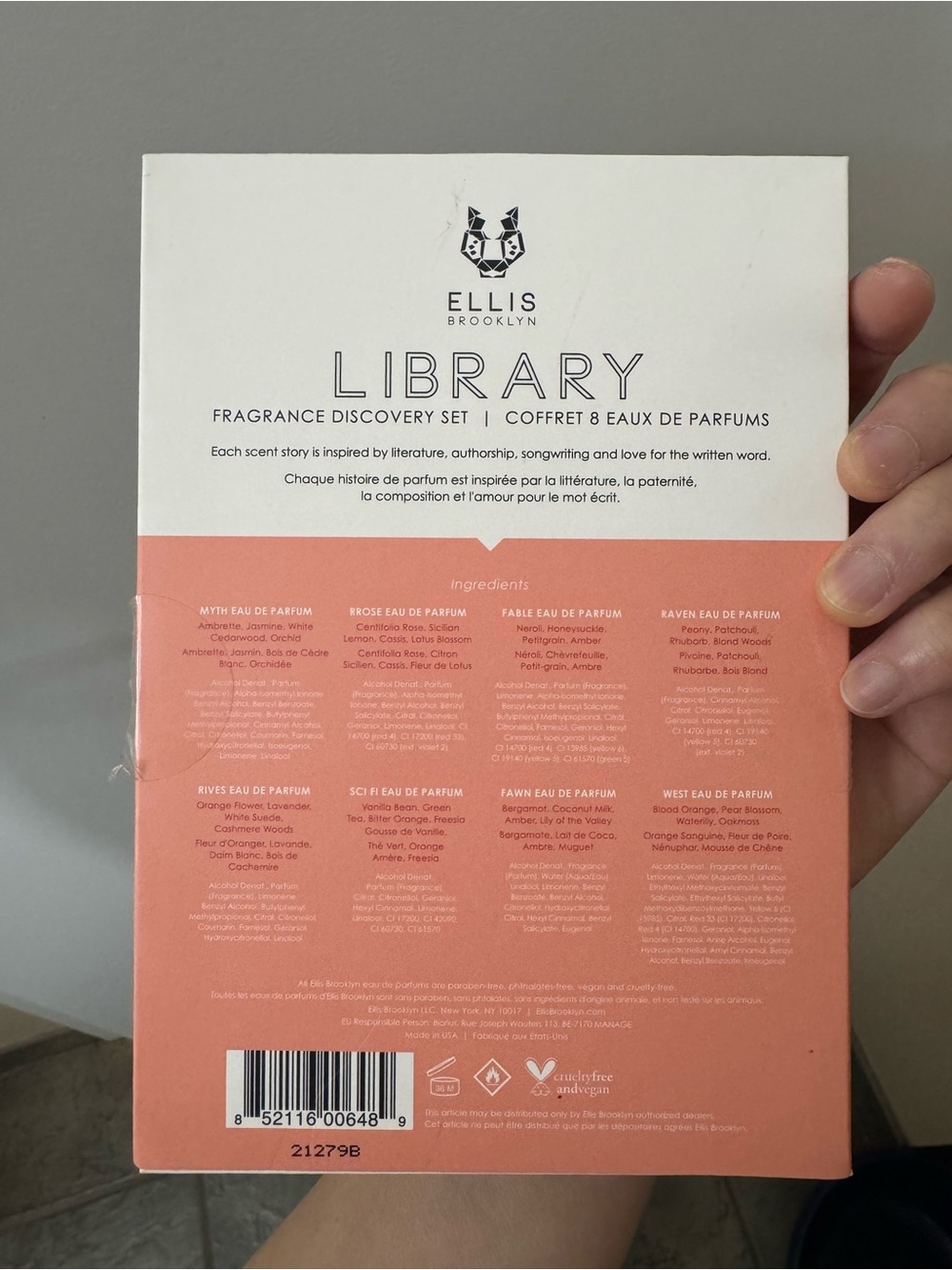 Ellis Brooklyn Library Perfume Sampler - open box - Picture 2 of 2
